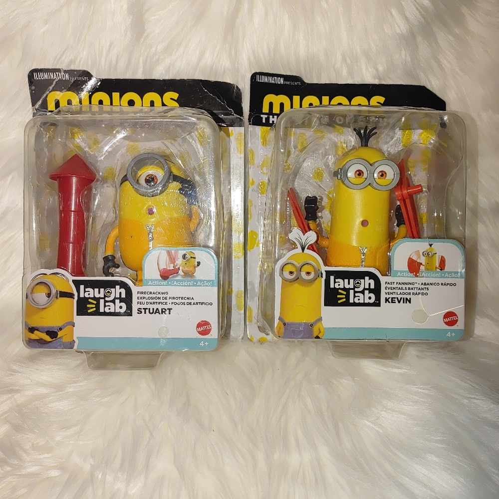 Minions: The Rise Of Gru - Kevin & Stuart 4-Inch Figure By Mattel NEW